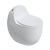 JOMOO蛋型马桶新款马桶家用鸡蛋型普通坐便器虹吸式陶 款-全灰色 强劲冲力 350mm