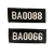 2011式保安胸牌胸号保安魔术粘贴式布胸号 保安号码牌 BA0066+0088