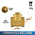 黄铜止回阀水管水泵用逆止阀自来水单向阀 小型DN25(软密封)(1寸)
