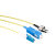 定制单模芯单光纤lc尾纤09mm电信级单头跳线scfc光纤线光纤室外线线 LC 黄色 1.5m