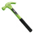 铁者 TZ-H063羊角锤木工锤子多功能敲击铁榔头绿头钢管柄羊角锤
