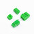 绿色螺钉式PCB接线端子QH/KF128-2.54 3.5 3.81 5.0 5.08 7.5MM 128-5.08-2P可拼接【20只】