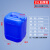 加厚堆码桶塑料桶废液桶方形化工桶酒精密封桶5公斤10升20升25升 25L蓝色加厚款