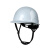 安达通碳纤维安全帽 工地国标ABS工程施工安全头盔领导监理防护帽 圆盔型安全帽碳亮白 