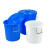 工都 水桶塑料桶工业储水桶圆形收纳桶大容量垃圾桶酒店厨房泔水桶 160L蓝色带桶盖