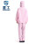 星工（XINGGONG）防尘服无尘衣防静电分体带帽工作服洁净防护喷漆 粉红色 XL