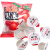 旺旺蒟蒻果冻袋装水果味草莓橙子葡萄荔枝味蜜桃果味休闲零食 草莓味200g*6袋(约48颗)