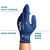 安思尔Ansell 触屏手套 针织手掌涂层防滑 11-819 12付/打 蓝色（M）