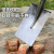平头铁锹锰钢方铁锨雪铲清雪挖土挖树种植工具农用铁铲子 桔色平口泥锹头+1.2米直柄