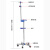 封浮 加厚便携不锈钢高低可调节输液架移动带轮家用吊瓶架点滴架输液架五脚梅花 4钩