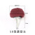 6mm带柄百洁布轮磨头蘑菇头型抛光轮尼龙磨头纤维磨头拉丝轮 百洁布蘑菇头(红色100MM)