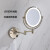科勒（KOHLER）LED折叠化妆镜卫生间活动壁挂伸缩全铜美容镜子浴室 A款银色