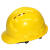 君吻适用安全帽工地男国标加厚bs透气头盔建筑工程施工领导头帽定制印字 黄色经济透气款
