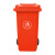 鹏盛 带轮环卫垃圾桶物业小区公用室外环保分类塑料带盖医疗环卫户外垃圾桶 绿色（厨余垃圾） 240升（573*725*970mm）带轮