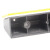 穆运 反光铸铝道钉车库安全反光标志凸起路标长方形轮廓标双面黄白180*40mm六只装