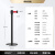 金柯 一米线栏杆 隔离带伸缩带 U型铸铁底 1根3米拉带 礼宾杆 警戒线警示柱伸缩围栏护栏 黑色