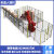 上海无缝卡扣车间隔离网仓库隔断网机器人围栏自动化设备安全防护 高1.2*0.5-1米含1根立柱