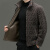 凯顿蒂娅品牌颗粒绒夹克男冬季新款立领加厚两面穿羊剪绒仿皮毛一体外套 咖色 170/48
