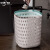 中环力安 塑料垃圾桶卫生间大容量镂空纸篓 15L复古绿ZHLA-8980