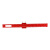 鸣驰 木工多功能划线尺 铝合金高度测量T型尺红色木工划线器测量尺 红色长款划线尺/2把 