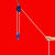 定制手拉尼龙绳丙纶牵引捆绑绳省力滑车家用轴承铁滑轮微型小吊轮绳子 卸扣滑轮75mm0.6吨