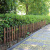 恰好时光花园防腐碳化栅栏 庭院木栅栏 碳化护栏围栏花园篱笆 碳色60*35*20板厚9mm