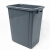 海斯迪克 gnjz-1275 塑料长方形垃圾桶 环保户外翻盖垃圾桶 可定制上海分类垃圾桶 60L有盖 灰色