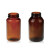 500mL棕色丝口黑盖试剂瓶密封瓶实验室取样瓶玻璃瓶螺纹口广口瓶 DA384A黑盖+本膜白胶垫 24套/包