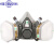 防毒面具6200防尘口罩喷漆专用化工气体呼吸护罩工业 6200防毒面具七件套+1盒绵