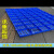 防潮板垫板超市冷库仓库托盘驿站垫货货架置物隔潮板加厚塑料垫板 蓝色圆孔30x30x3厘米