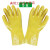 耐油耐酸碱 防水工业手套 加厚棉毛浸塑橡胶防护手套舒适内衬 黄色浸塑5双价