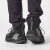 萨洛蒙（Salomon）ELIXIR MGT系男深灰色皮革纺织高帮登山鞋 40.5