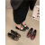 鲁伊森瑞贝卡女鞋复古平底玛丽黑色单鞋鞋子2024新款法式红色晚风温柔裙 黑色【舒适升级】 35