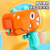 TDU儿童背包水枪电动连发卡通造型户外打水仗宝宝沙滩戏水玩具 鲸鱼款-桔色