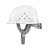 林盾玻璃钢安全帽 V型玻璃钢盔 白色 1顶