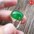 挚纯 s925银 天然冰种绿玉髓戒指活口 玛瑙水晶宝石 指环送女友 款式一