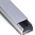 DS 铝合金方线槽 20*10mm 壁厚0.6mm 1米/根 外盖明装方形自粘地面