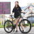 凤凰铝合金山地自行车26/27.5寸30/36变速油碟成人男女超轻越野单车 铝合金-高雅绿粉色Pink 27.5英寸 （建议160-185cm） 30速油碟+线控