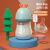 贝亲新生婴儿的奶瓶初生宝宝宽口径玻璃奶瓶防胀气新生0-3-6个月奶瓶 蓝180-+1奶嘴十孔 0ml 3月+