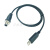 USB转M12 8芯航空头 适用传感器RS232通讯线 黑色 5m