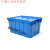 定制塑料周转箱带盖物流运输箱加厚物料箱框长方形斜插式收纳箱塑 长宽高60*40*45厘米特大号红色 大号