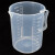 铸固 塑料刻度杯实验室 带把塑料透明量杯容量测量杯 500ml 