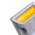 卡英 反光铸铝道钉 突起凸起路标 车库安全反光标志 双面铸铝道钉 黄白（4只装）