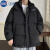 NASA PREME港风连帽羽绒服男士冬季新款保暖短款加厚青少年户外极寒保暖外套 卡其色 XL