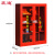 震迪消防柜双门微型消防器材箱KTV应急柜消防箱KX267可定制1400高