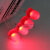 直插发光管 10MM 发光二极管红发红F10mm 红色 LED灯 (5个)