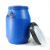 海斯迪克 工业级法兰桶 大桶塑料化工桶泔水桶 加厚酵素桶塑料桶沤肥耐摔水桶黑色盖子 25L HKWY-12
