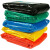 加厚工物业环保厨余分类垃圾清洁塑料袋平口红黄蓝绿灰色100L 灰色100L厚4丝50只 默认1