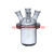 开口反应器可拆分三四口反应烧瓶玻璃反应釜500/1000/2000/3000ml 开口反应器筒形全套500ml