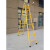 梯子家用安全加厚折叠关节梯多功能铁管梯子伸缩阁楼方管工程梯 镀锌加厚方管：3-6米